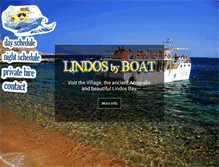 Tablet Screenshot of lindosboattrips.com